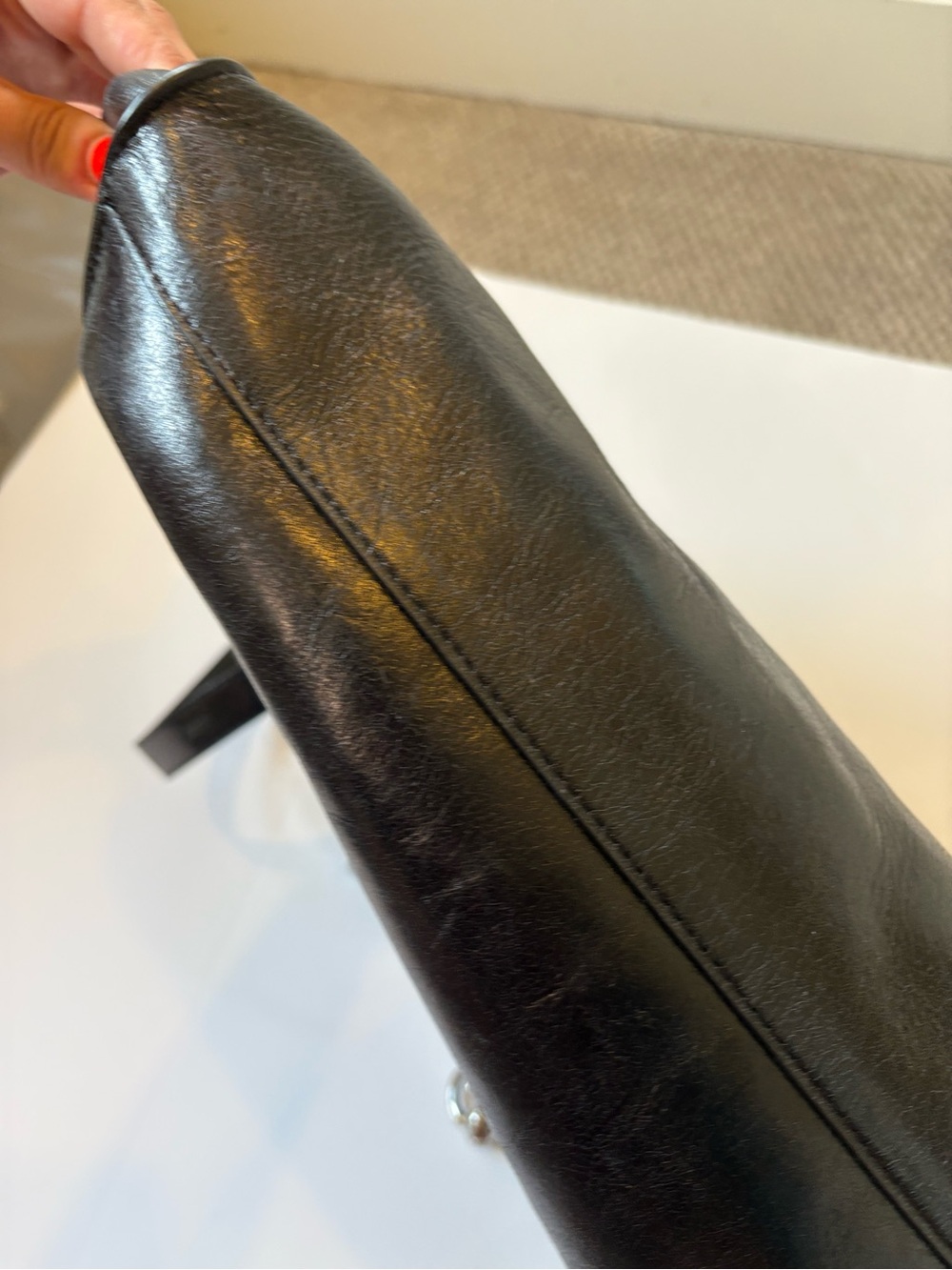 Rebecca Minkoff Black Leather Tote Bag - Picture 13 of 15